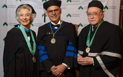 Entregamos nuestros primeros doctorados honoris causa a la Sra. Christine de Marcellus de Vollmer y al Dr. Rafael Tomás Caldera Pietri